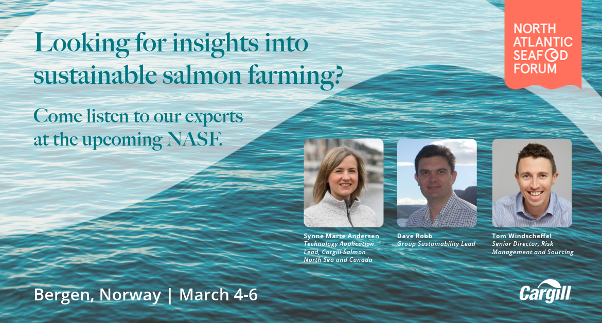 Sharing Cargill insights at North Atlantic Seafood Forum
